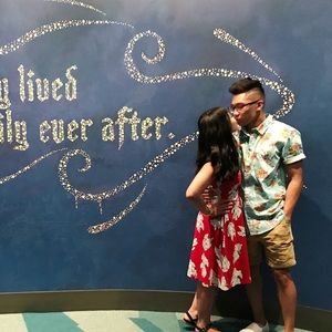 LILO and Stitch men’s short sleeve button up